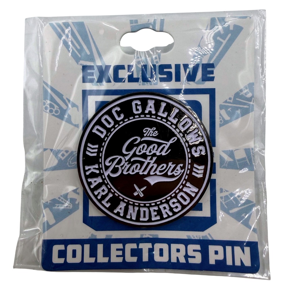 WWE The Good Brothers Doc Gallows Karl Anderson Exclusive Collectors Pin Black